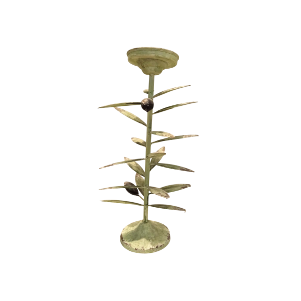 Rustic Olive Spire Candle Holder