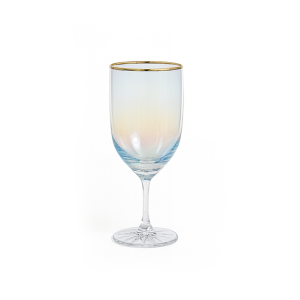 Goblet Glass Gold Rim