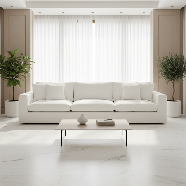 Marlow Luxe White Sofa