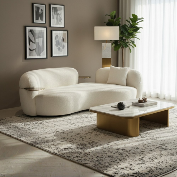 The Curved Boucle Sofa
