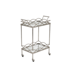 SILVER BAR CART