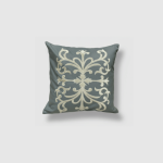 Classic Sage Embroidered Cushion